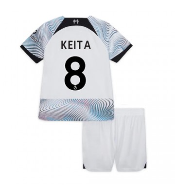 Liverpool Naby Keita #8 Bortedraktsett Barn 2022-23 Kortermet (+ Korte bukser)